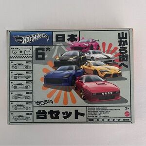 Hot Wheels Streets of Japan Car Culture 6 Piece Car Set Collection